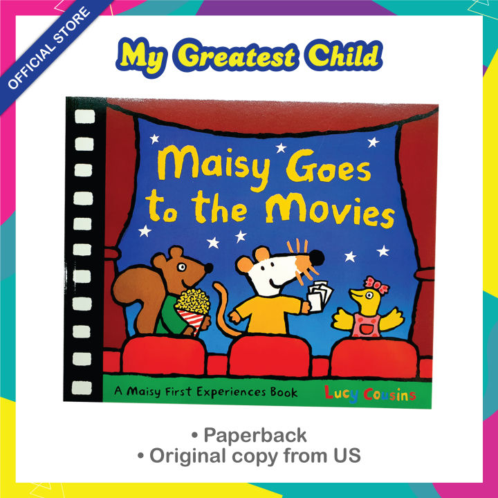 [Ready Stock] (Ages 3-5) Maisy Goes to the Movies - Lucy Cousins English Paperback Children's Book