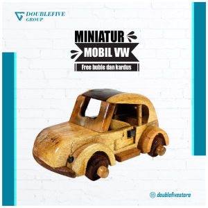 PRODUSEN MURAH  Kerajinan Miniatur [VW] Kayu Jati- Hiasan Pajangan Dekorasi Rumah - Dekorasi Ruang Tamu - Dekorasi Ruang Kerja