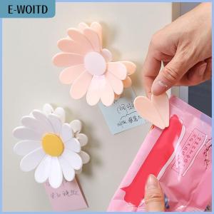 【E-WOITD】 2 In 1 Magnetic Fridge Magnets Flower Type Multifunctional Sealing Clips For Food Storage Food Sealing Clips Kitchen Accessories