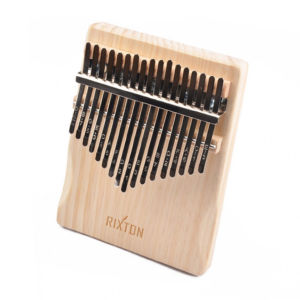Kalimba 17 Key Thumb Piano RIXTON Premium Lightweight & Durable Mahogany Mbira - Chocolate Brown | Reduce Stress & Promote Well-Being | Tuning Hammer Velvet Bag & More | Gift for Kids & Adults