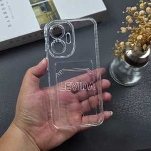 Poco F7 5G Card Case Clear / Slot Kartu Bening Case Poco F7 5G