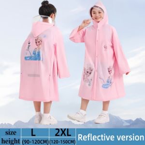 Raincoat for kids girls unicorn rain coat 3 to 15 years old Backpack raincoat Night Eeflective Strip Raincoat for Boys and girls