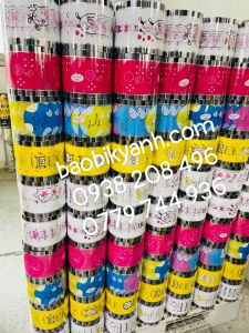 Cuộn màng ép ly trà sữa keo ép ly nhựa màng dập ly keo dán miệng ly