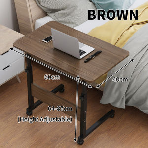Adjustable Portable Table Portable Multipurpose Lifting Laptop Table Computer Desk Height Adjustable with Wheels Meja Komputer  升降边桌