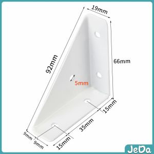 JeDa ฉากยึดเข้ามุม โครงเหล็กสแตนเลส  อุปกรณ์เสริมเฟอร์นิเจอร์ Steel corner code