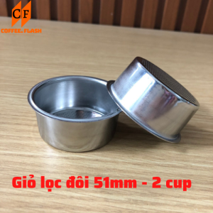 Giỏ lọc 51cm - chén lọc51mm cho máy pha cà phê Delonghi