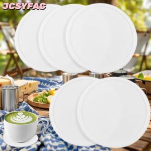 JCSYFAC Không trượt Silicone uống đế lót ly lớn màu đen cup Coaster Set cho đồ uống ngoài trời chống vết & chịu nhiệt-cup Tab