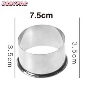 JCSYFAC 3 kích thước thép không gỉ Vòng bánh bao wrappers khuôn cắt Maker công cụ Cookie