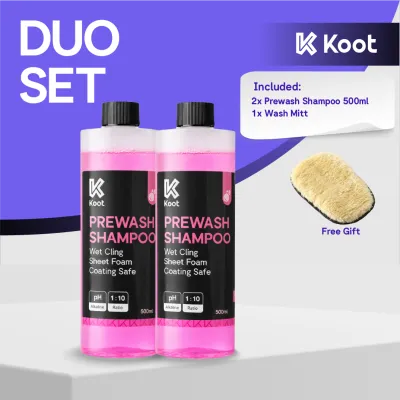 Koot Prewash Shampoo Max Clean Car Shampoo Foam Super Clean Alkaline Prewash Safe for Car paint