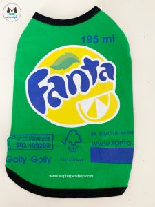 เสื้อหมา เสื้อแมว เสื้อกล้าม ลายโค้ก เป๊ปซี่ แฟนต้า เสื้อสำหรับสัตว์เลี้ยง แกสบี้ กระต่าย ใส่ได้สบาย มีเบอร์ 0-12