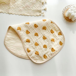 Long Baby Towel Cotton Newborn Burp Cloth Anti-spitting Milk Mat Cartoon Shoulder Pad 25*50cm