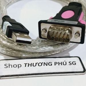 Cáp USB ra RS232 dài 1.8m / Cáp USB ra Com 9 Kim (DB9M) - ZTEK 553A chính hãng