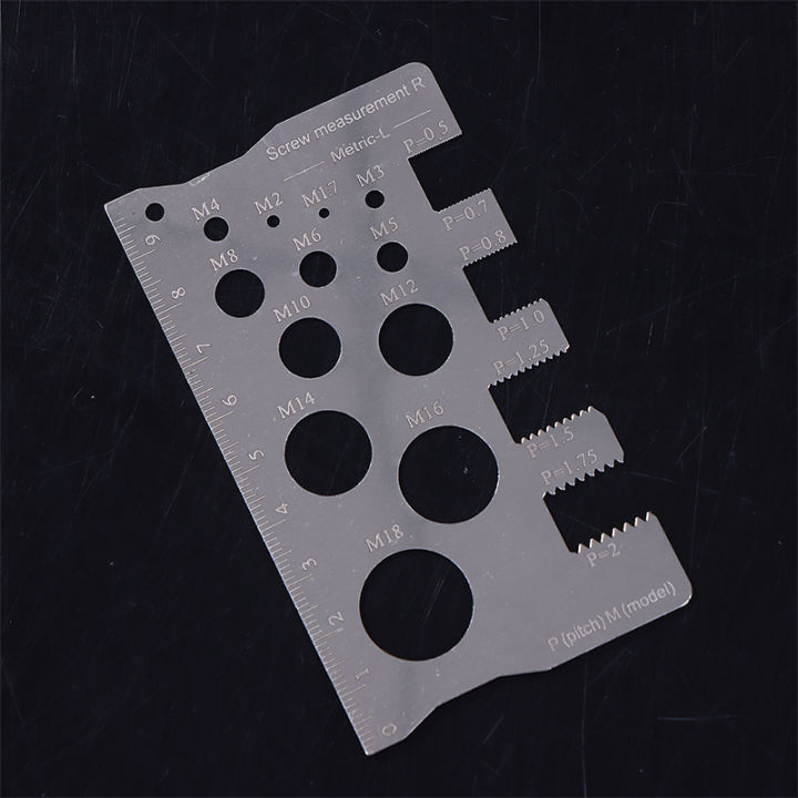 [Sirola] Durabler Stainless Steel Ruler Screw Measuring Ruler Precise ...