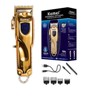 COD Mesin Cukur Rambut Hair Clipper Profesional Kemei Km-2010 Trimmer Cordless km 2010 lcd display