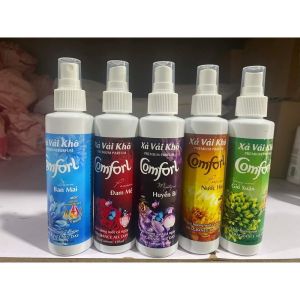 Xịt Thơm Quần Áo – Set 5 Chai 100ml – Xả Vải Khô Comfort Lưu Hương Lâu Khử Mùi & Làm Mềm Vải