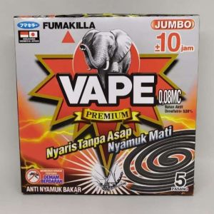 VAPE FUMAKILLA OBAT NYAMUK KOIL PREMIUM NYARIS TANPA ASAP ISI 5PASANG