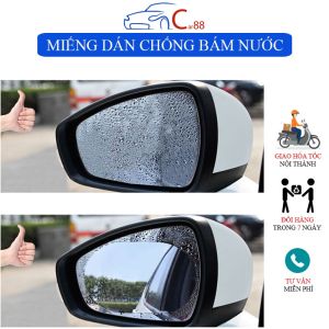 (128) Miếng Dán Chống Bám Nước Gương Chiếu Hậu Kính Cửa Ô Tô