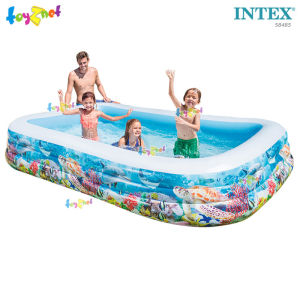 Intex ส่งฟรี สระน้ำ เป่าลม สี่เหลี่ยม ลายสัตว์ทะเล 3.05x1.83x0.56 ม. รุ่น 58485