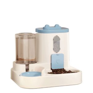 OUTOPEN Automatic Automatic Cat Water Feeder Dry Wet Separation With Water Fountain Cat Dog Food Bowl Cat Water Fountain Detachable Pet Water Dispenser Pet Kitten Bowl Accessories