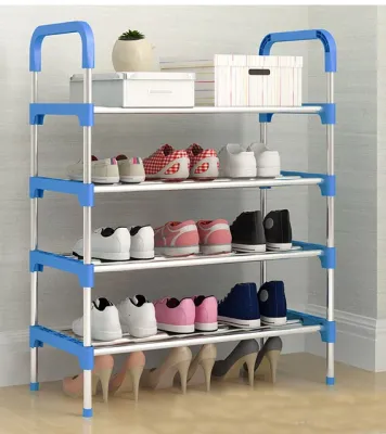 RL 6Layer Shoe Rack Stainless Steel Stackable Shoes Organizer Storage Stand COD