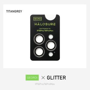 HALOSURE Geordi Guard GLITTER Camera Lens Protector Ring Cover For iPhone 16 PRO / 16 PRO MAX Series