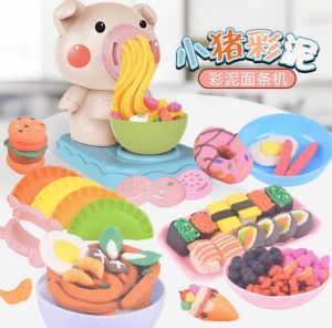 Honeybabytoys ของเล่นแป้งโดว์ทำบะหมี่ แป้งโดว์ทำอาหาร ชุดแป้งโดว์ พร้อมอุปกรณ์ของเล่น ทำบะหมี่