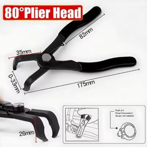 2 cái Kìm tháo gỡ đinh rệp 30/80 độ công cụ dung cụ tháo mở chốt uốn cong tự động bọc TRIM Thanh cạy nắp nội thất xe hơi sửa chữa tháo gỡ công cụ