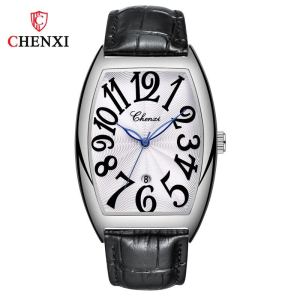 ซื้อ CHENXI นาฬิกาแฟชั่นแบรนด์ชั้นนำสำหรับผู้ชายนาฬิกาดิจิทัลหน้าปัดขนาดใหญ่แฟชั่นหรูหราหน้าปัดด้านหลังมีเอกลักษณ์นาฬิกาหนังกันน้ำสำหรับผู้ชาย