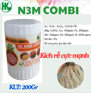 KÍCH RỄ MẠNH N3M COMBI HŨ 200GR / RA RỄ MẠNH / DÀNH CHO CÂY KIỂNGRAU MÀU