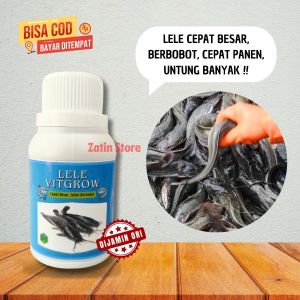 Lele VitGrow Vitamin Ikan Lele Cepat Besar Vitamin Pembesar Ikan Lele Vitamin Nafsu Makan Ikan Lele