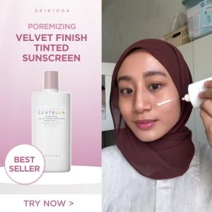 [BEST] SKIN1004 Madagascar Centella Poremizing Velvet Finish Tinted Sunscreen SPF50 PA++++ Pore Blurring Sebum Control