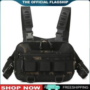 [CHAMAIR MALL]กระเป๋า Molle ยุทธวิธีพร้อมสายรัดปรับได้แคมป์แบ็คแพ็คกระเป๋าหลายกระเป๋ากลางแจ้งแพ็คกระเป๋าปั่นจักรยานกลางแจ้ง