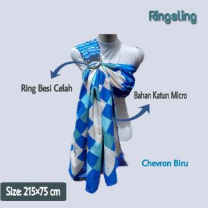gendongan ringsling panjang kain samping bayi  salur