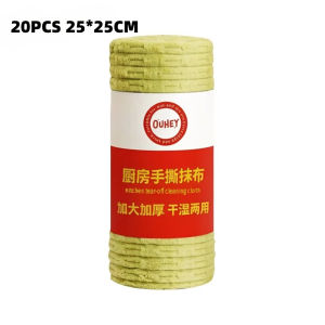 Mishilei Durable Reusable Microfiber Cleaning Wipes High Absorbency Washable Kitchen Towels Dish Rags