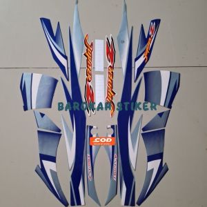 Striping Stiker Polet list motor Yamaha Jupiter Z 2003 kuning silver stiker motor berkualitas terbaik termurah