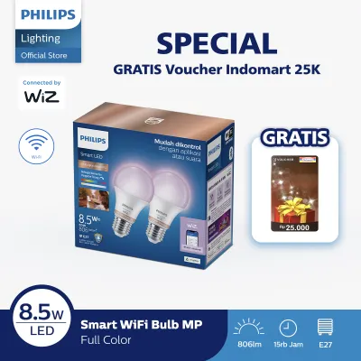 Beli Philips Lampu Smart LED Multipack 85W - RGB GRATIS Voucher Indomaret Voucher 25K