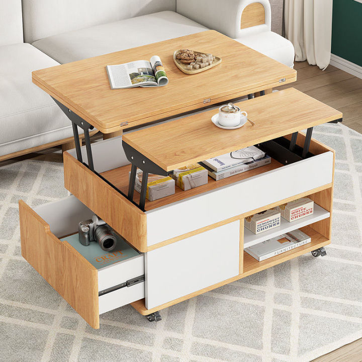 Multifunctional Lifting Coffee Table Dining Table Dual-Use