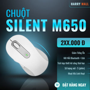 Chuột Không Dây M650 OEM Bluetooth phù hợp môi trường văn phòng click siêu êm không gây ồn KP2 E1