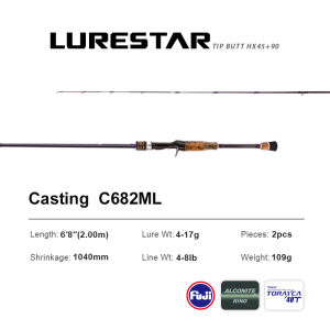 PURELURE GRJL Soft Bait Zander Rod FUJI Ring 6.8ft 7.3ft EX F Action Blanks That Targets Larger Predator Fish Like Pike Bass Rod