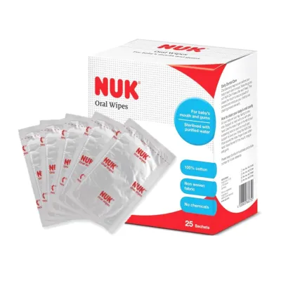 NUK Baby Oral Wipes 25 Sachets Box