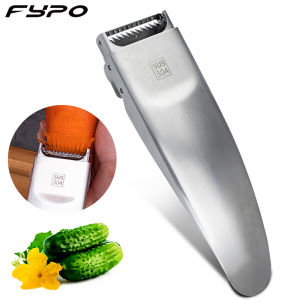 Fypo 304ที่ปลอกเปลือกทำจากสแตนเลสสตีลที่ตักพิซซ่าสแตนเลสตัดที่ปอกผักผลไม้ที่ปอกเปลือกมันฝรั่งที่ปลอกเปลือกทำจากสแตนเลสสตีลเครื่องหั่นแครอทเครื่องหั่นแตงกวา