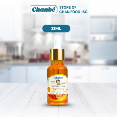 Dầu ăn dặm cho bé Chan Bé mix 6 loại gồm gấc đỏ macca óc chó gạo lứt đậu nành hạt cải 100ml