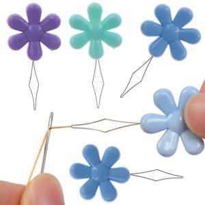 BEandBA Easy to Use Random Colors Threading Easily for Hand Stitching work Supplies the Elderly Threader Sewing Tool  Threaders Wire Loop