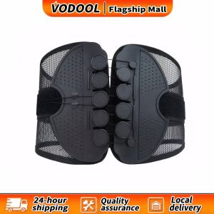 【Fast delivery】 Double Pull Adjustable Exercise Bands with Breathable Back Support Belt for Fitness Posture and Injury Prevention