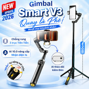 Gimbal chống rung 3 trục Smart V3 có AI theo dõi xoay 360 độ cho điện thoại Chính Hãng AOCHUAN