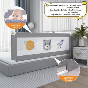 （ready stock）Baby Bed Fence Baby Bed Guard Baby Rail Guard Baby Safety Bed Guard Anti-fall Baby Bed Rail Guard Penghadan bayi katil pagar 床圍欄