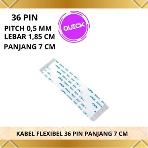 kabel flexible 36 pin lebar 185 cm panjang 7 cm pitch 05 mm searah
