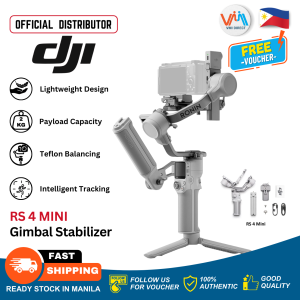 DJI RS 4 Mini Combo Gimbal Stabilizer Auto Axis Locks Intelligent Tracking 2kg/4.4lbs Payload Camera Gimbal Camera Stabilizer Briefcase Handle for wide range of Cameras Compact and Lightweight Gimbal for Content Creators