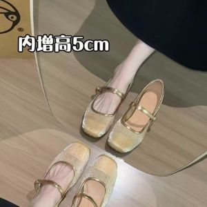 Free Shipping WomenS Autumn Flats Mesh Shallow Mouth Rhinestone Embellished Breathable Hollowed-Out Design Casual Shoes Low Heels
