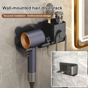 Dyson Hair Dryer Holder Wall Mount Shelf for Bathroom Storage